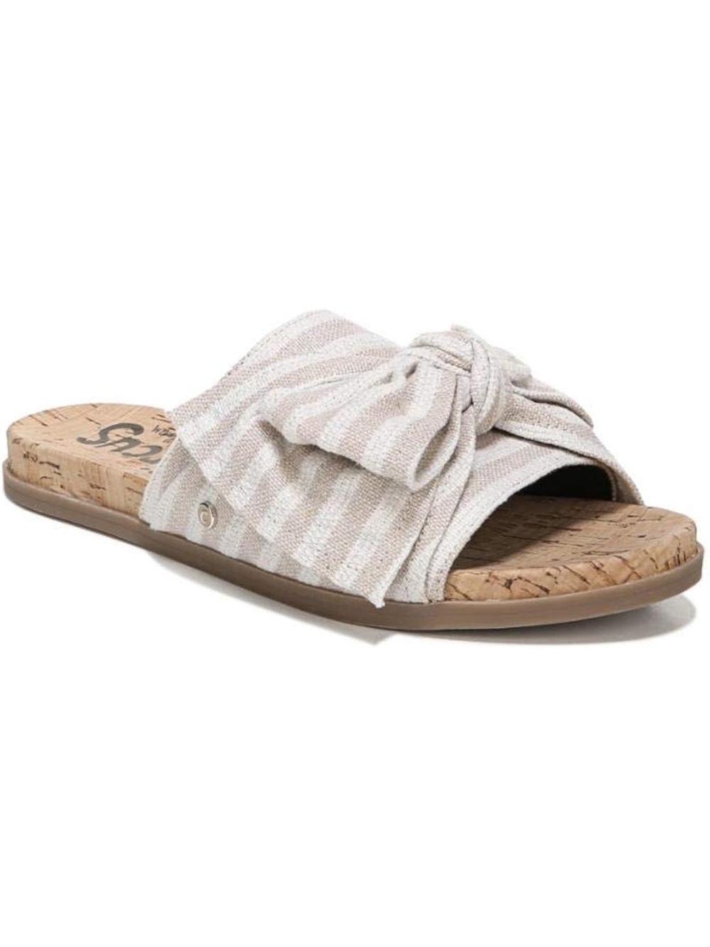 Circus NY by Sam Edelman Women's Nicola Flat Bow Sandals Beige Slides Size 10